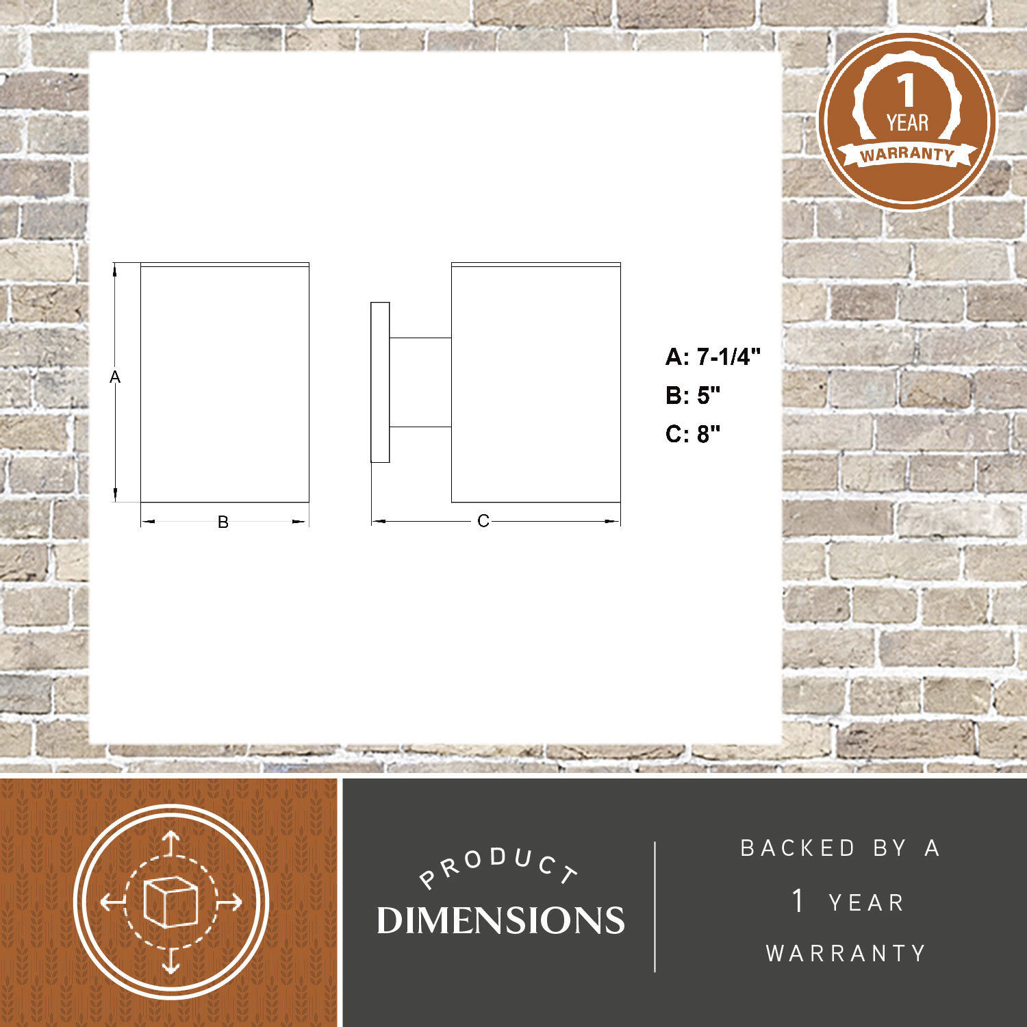 Chiasso LED 7.25 inch Textured Black Outdoor Wall