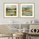Waterside Blue and Green and Rust and Turquoise Framed Art