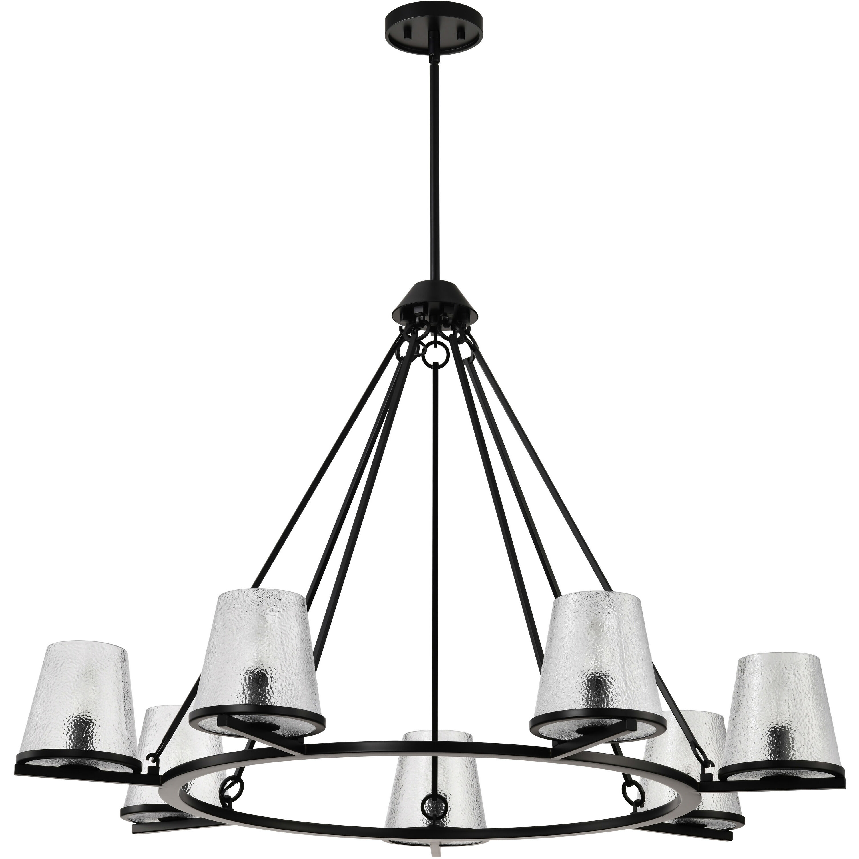 Valentine 40 inch Black Chandelier Ceiling Light