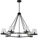 Valentine 40 inch Black Chandelier Ceiling Light