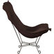 Puff Titanium Frame with Sterling Chocolate Scroll Chair with Cover