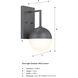 Pineview 1 Light 14 inch Iron Ore Outdoor Wall Sconce