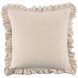 Betty 20 X 20 inch OA Beige Stripe Cushion in Multicolor