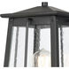 Kirkdale 2 Light 17 inch Matte Black with Natural Brass Outdoor Post Light