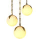 Alesa 5 Light 13.78 inch Antique Brass and Alabaster Pendant Ceiling Light