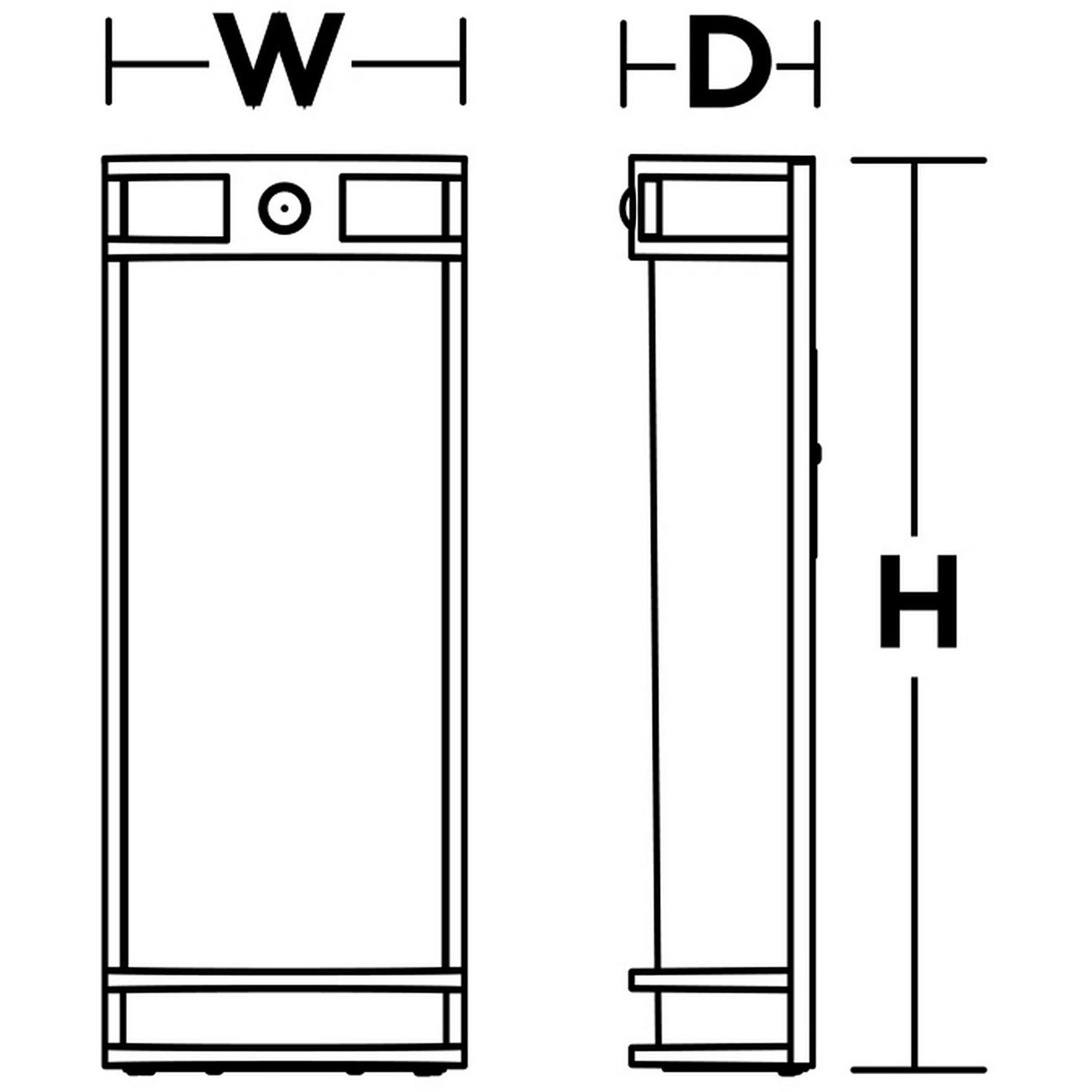 Elston LED 18 inch Black Outdoor Wall Sconce