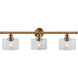Zane 3 Light 33 inch Soft Gold Vanity Light Wall Light