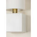 Joey 1 Light 5.75 inch Aged Brass/Ceramic Satin White Wall Sconce Wall Light