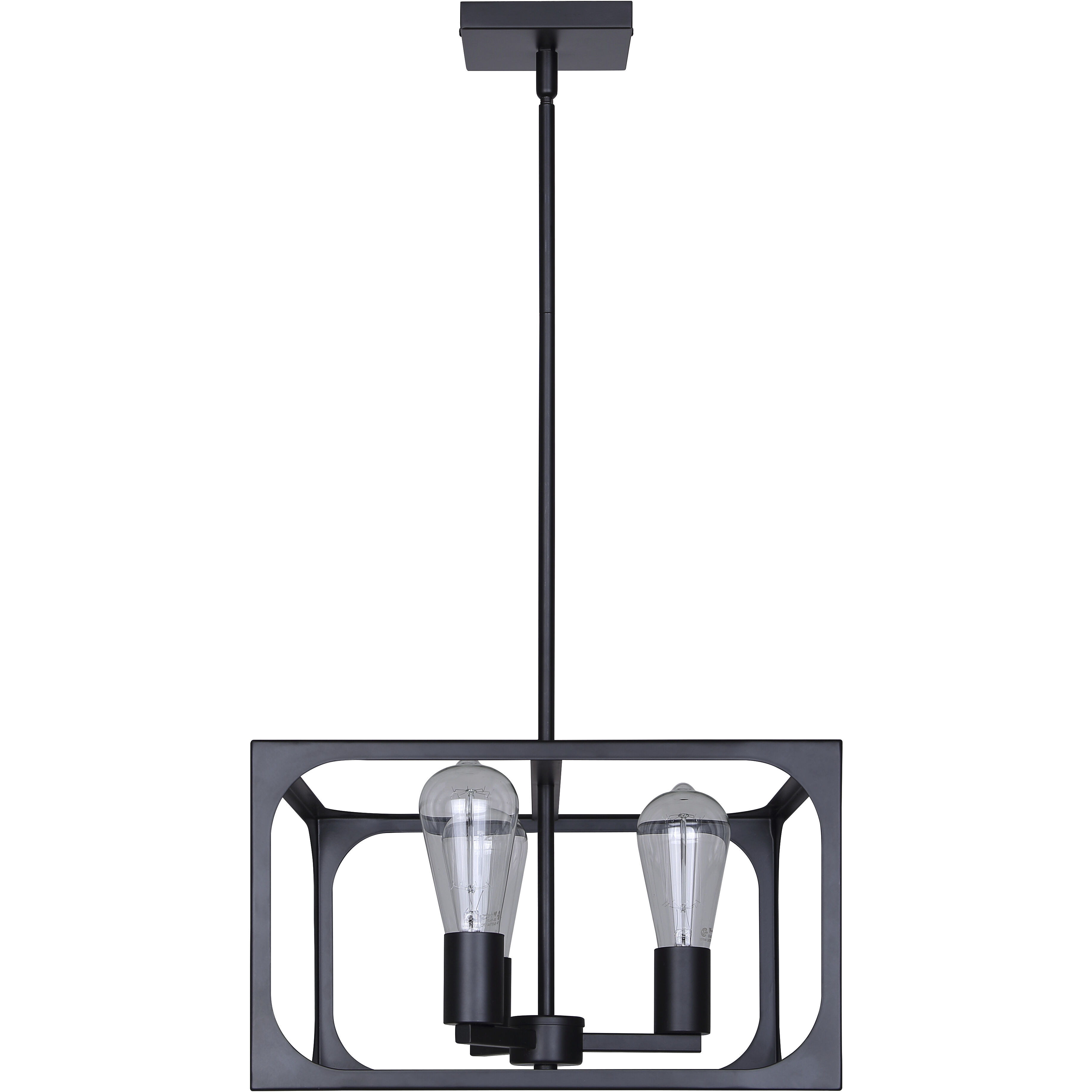 Zelie 3 Light 13.75 inch Black Chandelier Ceiling Light