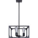 Zelie 3 Light 13.75 inch Black Chandelier Ceiling Light