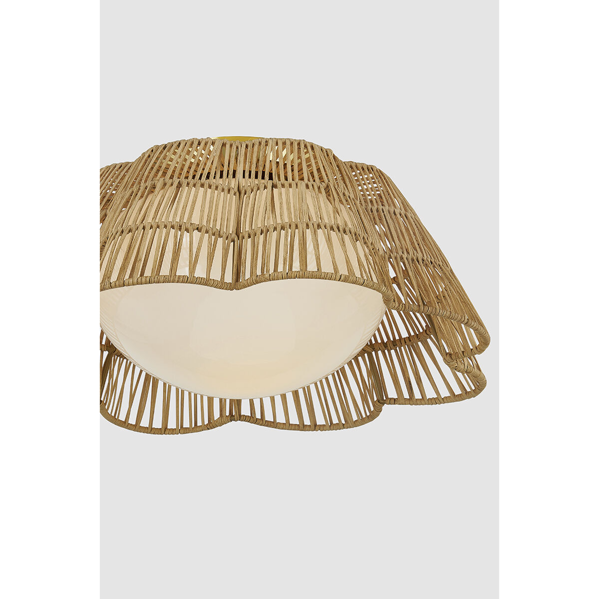 Rosa 1 Light 18 inch Aged Brass Flush Mount Ceiling Light