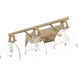 Van Nuys 3 Light 23.5 inch Alturas Gold Vanity Light Wall Light