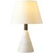 Everly 150.00 watt White Table Lamp Portable Light