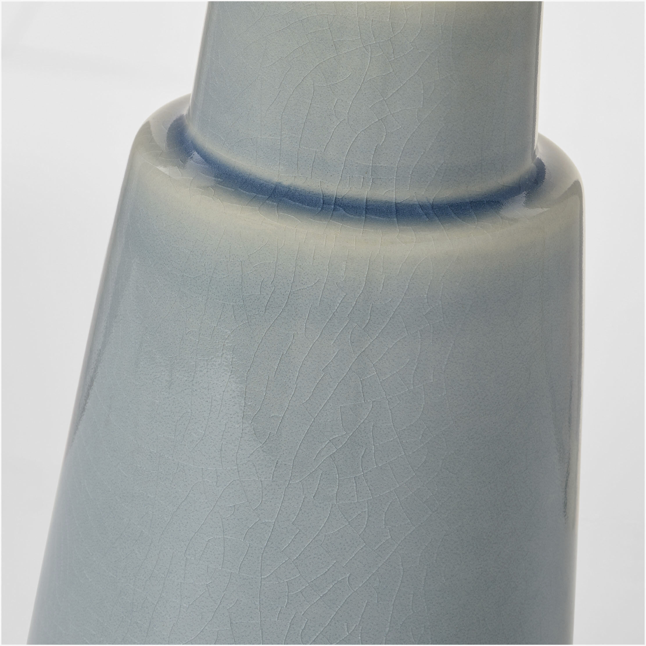 Barbara Barry Vessel 23 inch 9 watt Blue Anglia Crackle Table Lamp Portable Light