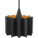 Alora Mood Plisse Pendant Ceiling Light in Matte Black