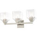 Aragon 3 Light 23 inch Brushed Nickel Bath Vanity Wall Light