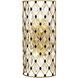 Windsor 2 Light 10 inch French Gold and Matte Black Wall Sconce Wall Light