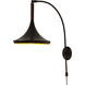 Lodi 1 Light 16 inch Matte Black Wall Sconce Wall Light