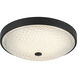 Bella 1 Light 12.5 inch Matte Black Flush Mount Ceiling Light