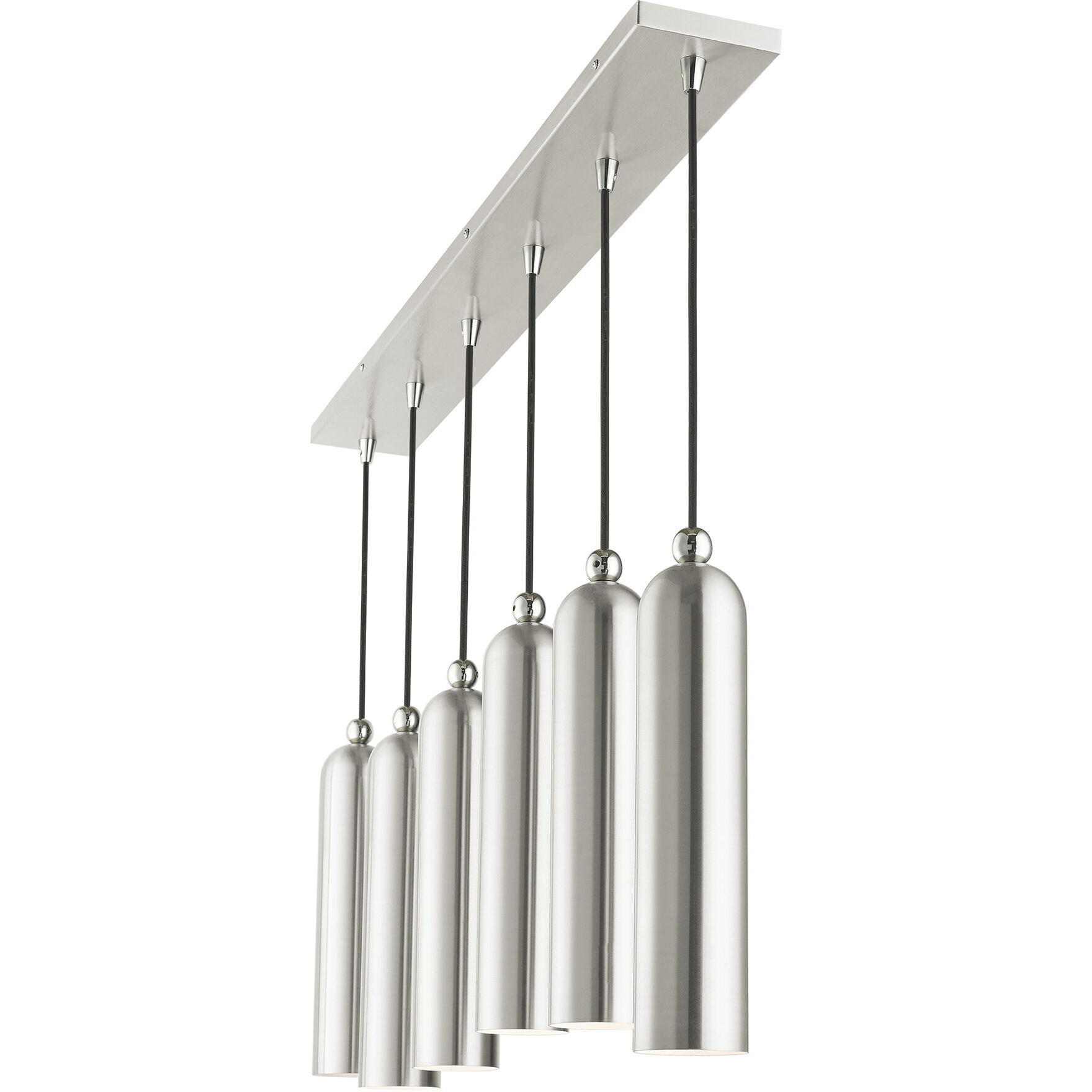 Ardmore 6 Light 44 inch Brushed Nickel Linear Pendant Ceiling Light