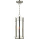 Sheridan 2 Light 8 inch Brushed Nickel Outdoor Pendant Lantern