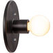 Ambiance Collection 1 Light Carbon Matte Black Wall Sconce Wall Light