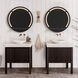 Skylight Black LED Mirror