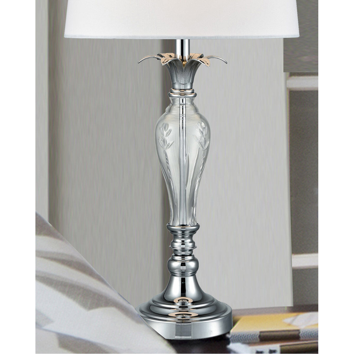 Springdale 27 inch 100.00 watt Polished Chrome Table Lamp Portable Light