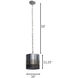 Cannery 1 Light 10 inch Ombre Galvanized Mini Pendant Ceiling Light