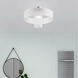 Alexis 1 Light 20 inch Brushed Nickel Semi-Flush Mount Ceiling Light