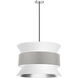 Questa 4 Light 24 inch White with Grey Pendant Ceiling Light