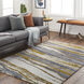 Delight 91 X 63 inch Light Gray Rug, Rectangle