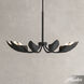 Juneway 10 Light 28 inch Matte Black Chandelier Ceiling Light, Medium