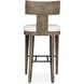 Cellini 43.5 inch Weathered Gray and Oyster White Outdoor Bar Stool