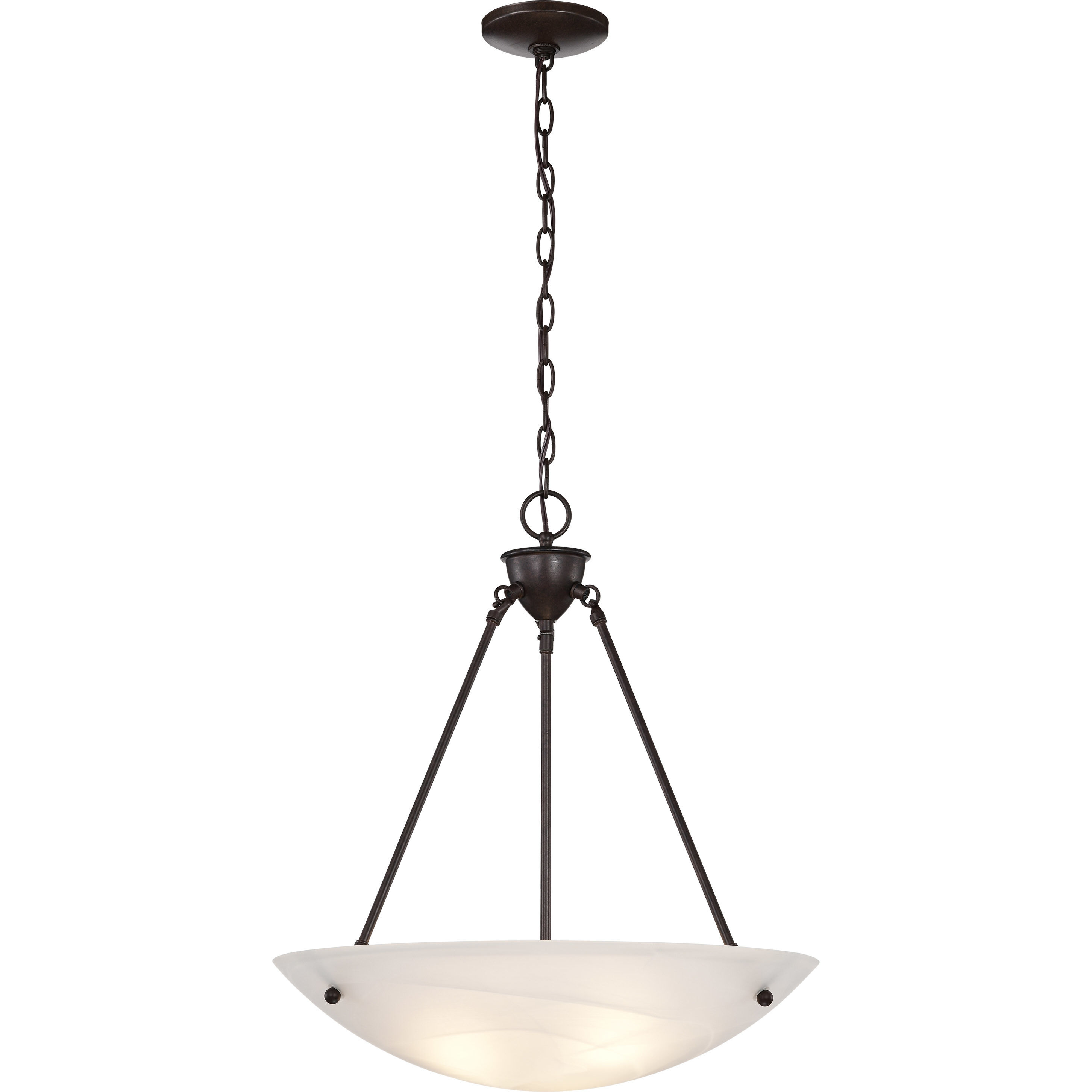 Brentwood 3 Light 22.5 inch Old Bronze Pendant Ceiling Light