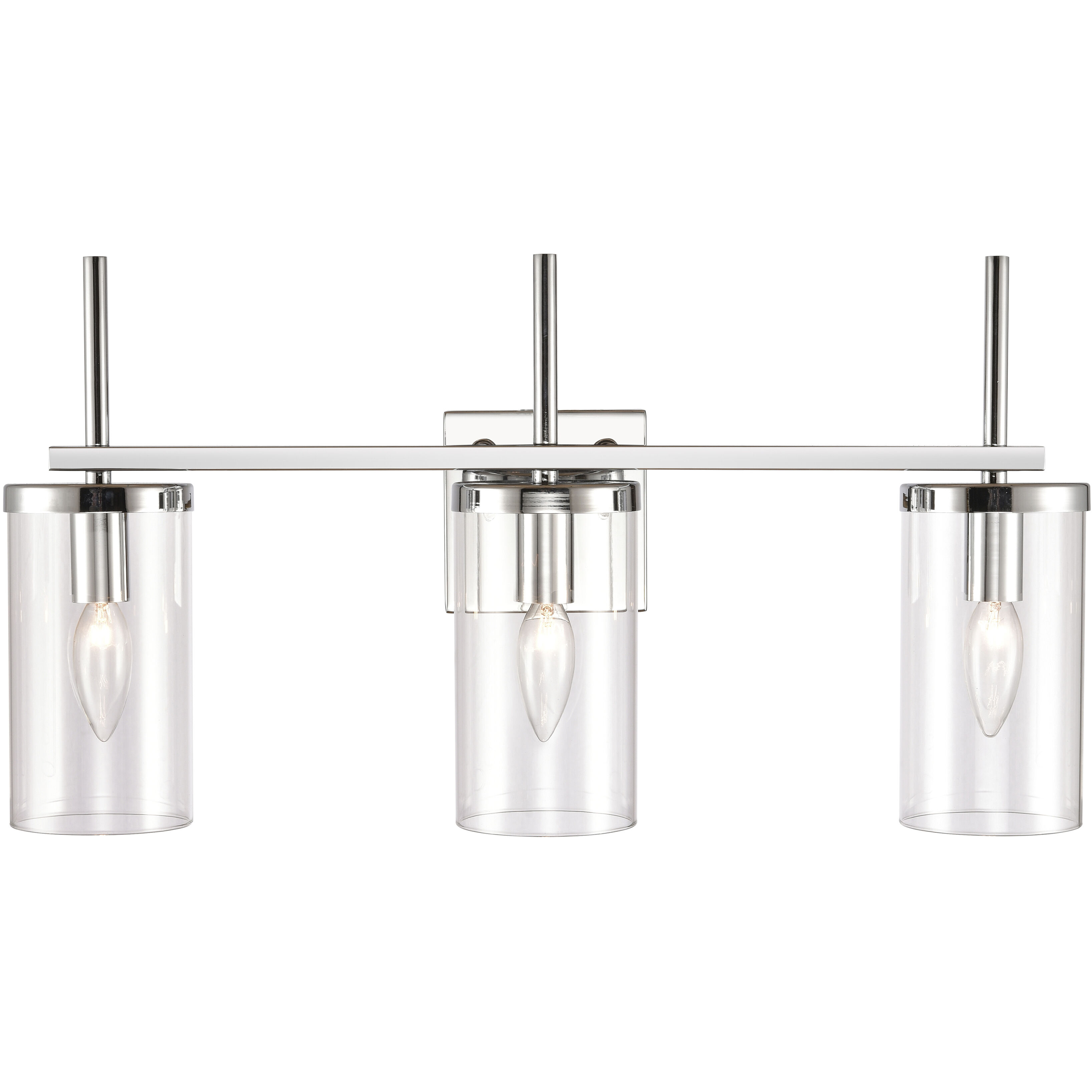 Oakland 3 Light 23 inch Chrome Vanity Light Wall Light