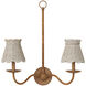 Annabelle Whitewash 6 inch Tapered Chandelier Shade, Suzanne Duin Collection