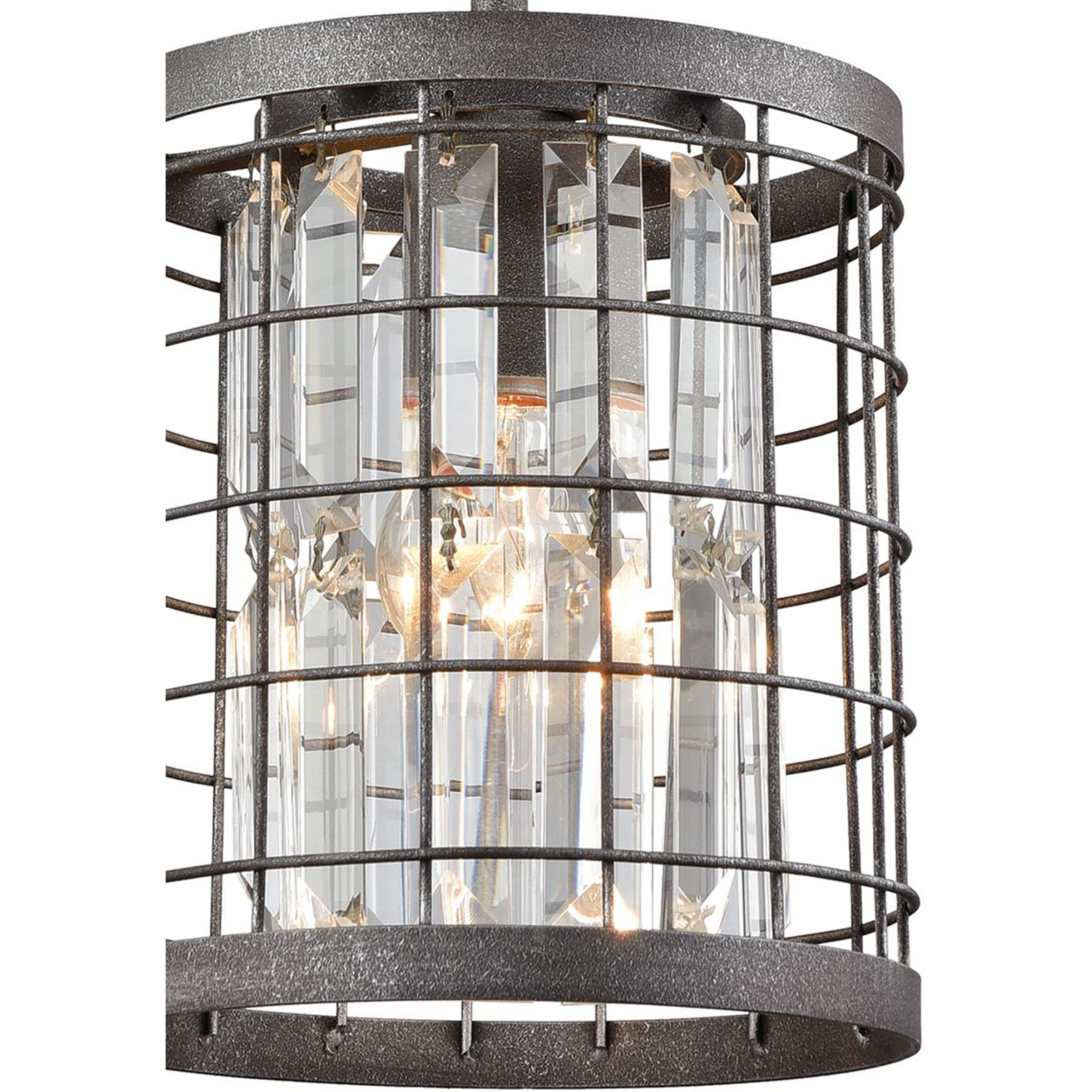 Nadina 1 Light 7 inch Silverdust Iron Mini Pendant Ceiling Light