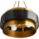 Nolan 4 Light 30 inch Vintage Brass Pendant Ceiling Light, Large