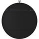 Rayden 38.5 X 36 inch Matte Black Wall Mirror