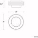 Beyond Zircle LED 8 inch Black Flush Mount Ceiling Light