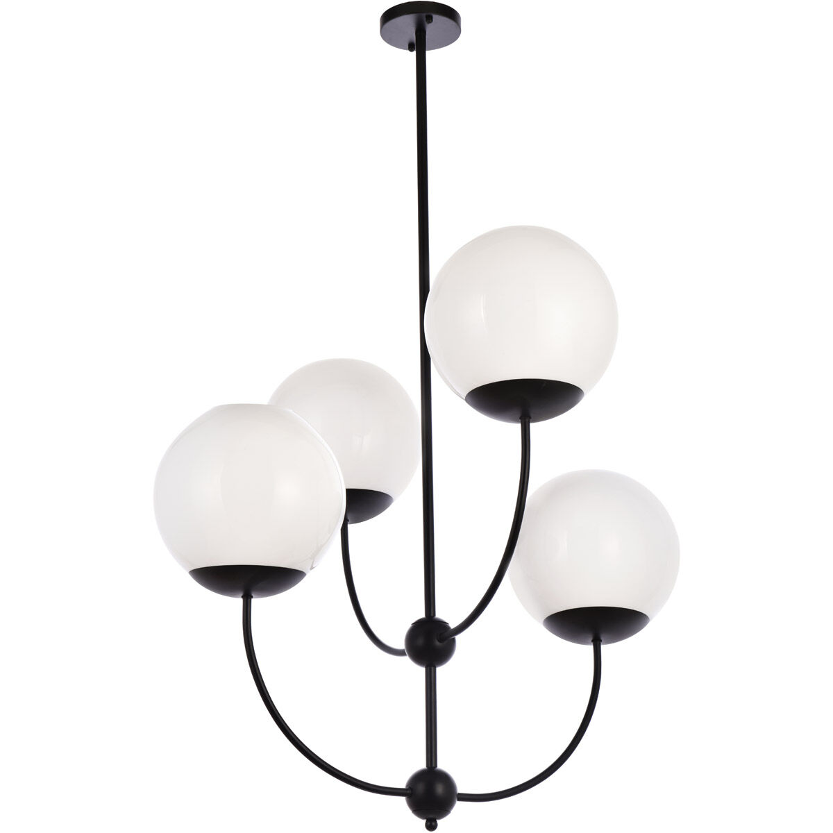Lennon 4 Light 31.5 inch Black Pendant Ceiling Light