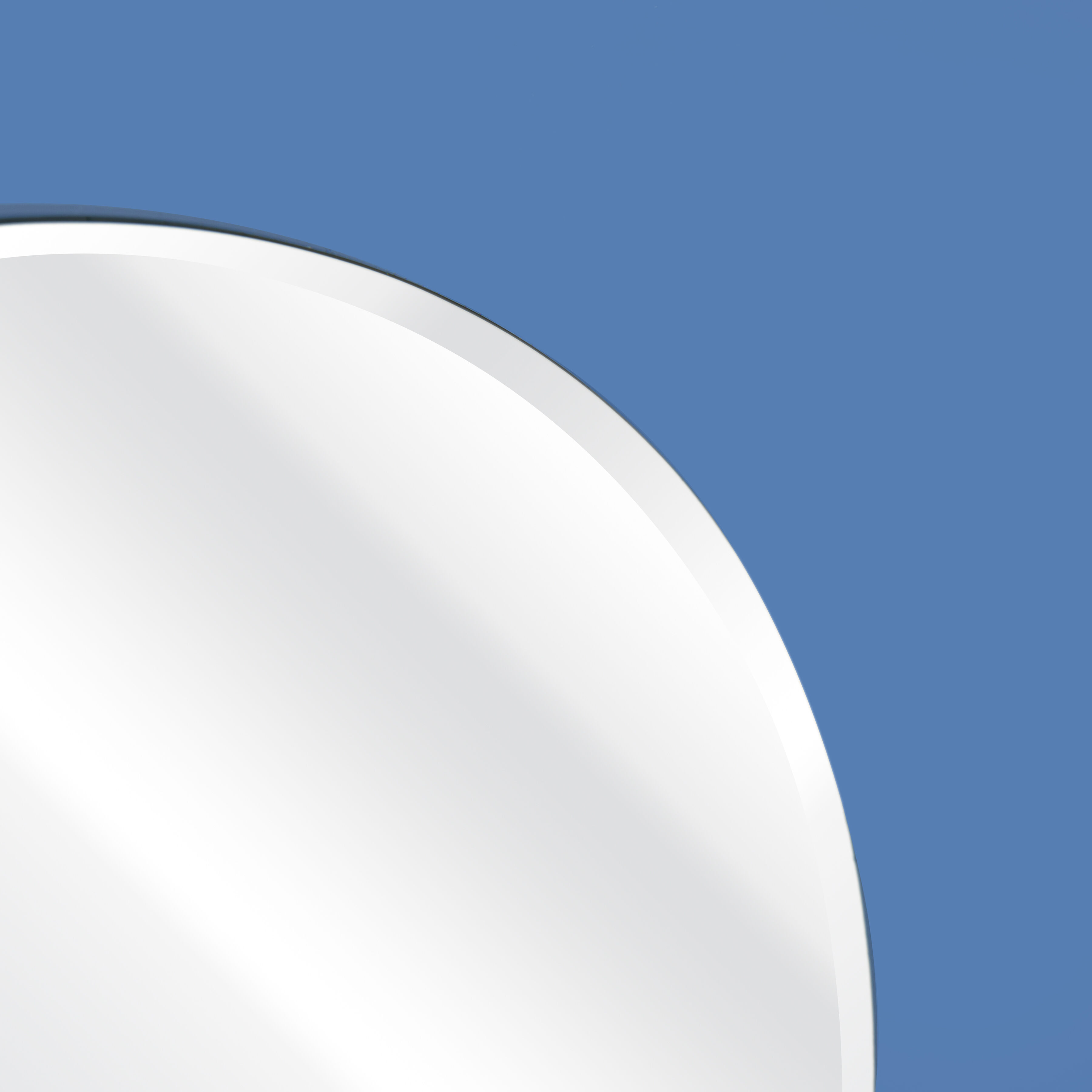 Lapis 34.5 X 34.5 inch Blue with Mirror Wall Mirror