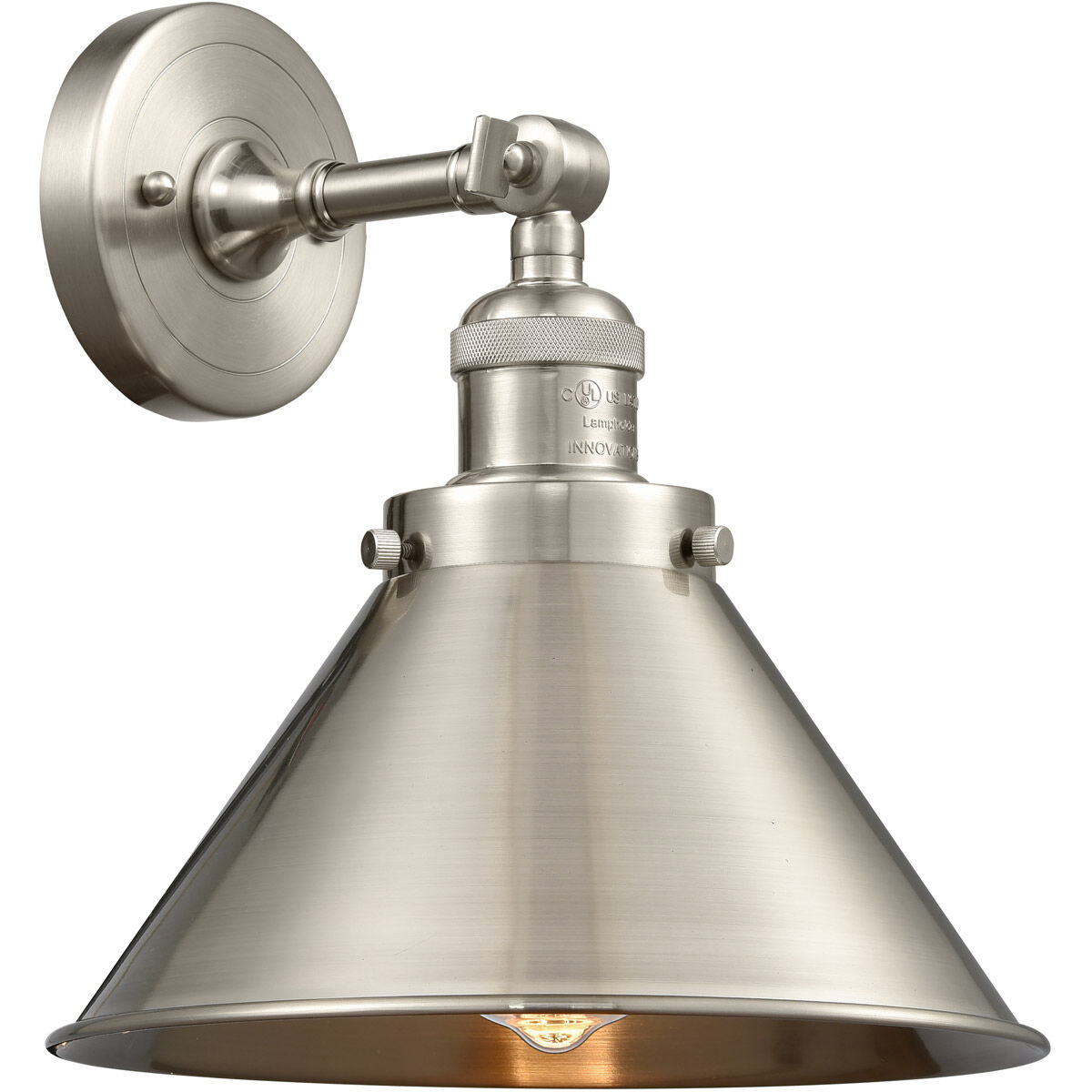 Franklin Restoration Briarcliff 1 Light 10 inch Brushed Satin Nickel Semi-Flush Mount Ceiling Light, Franklin Restoration