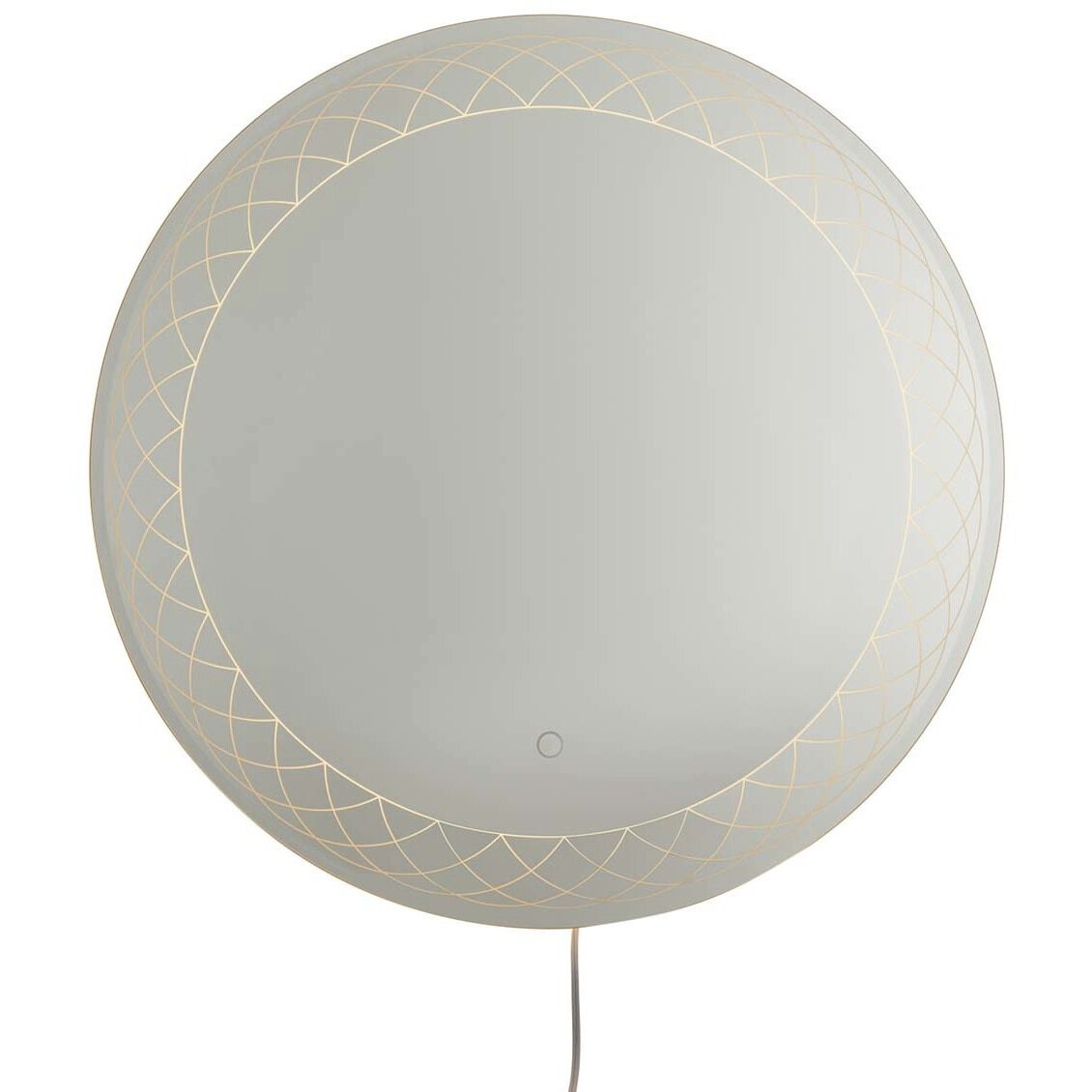 Interlace 28 X 28 inch Chrome Backlit LED Mirror