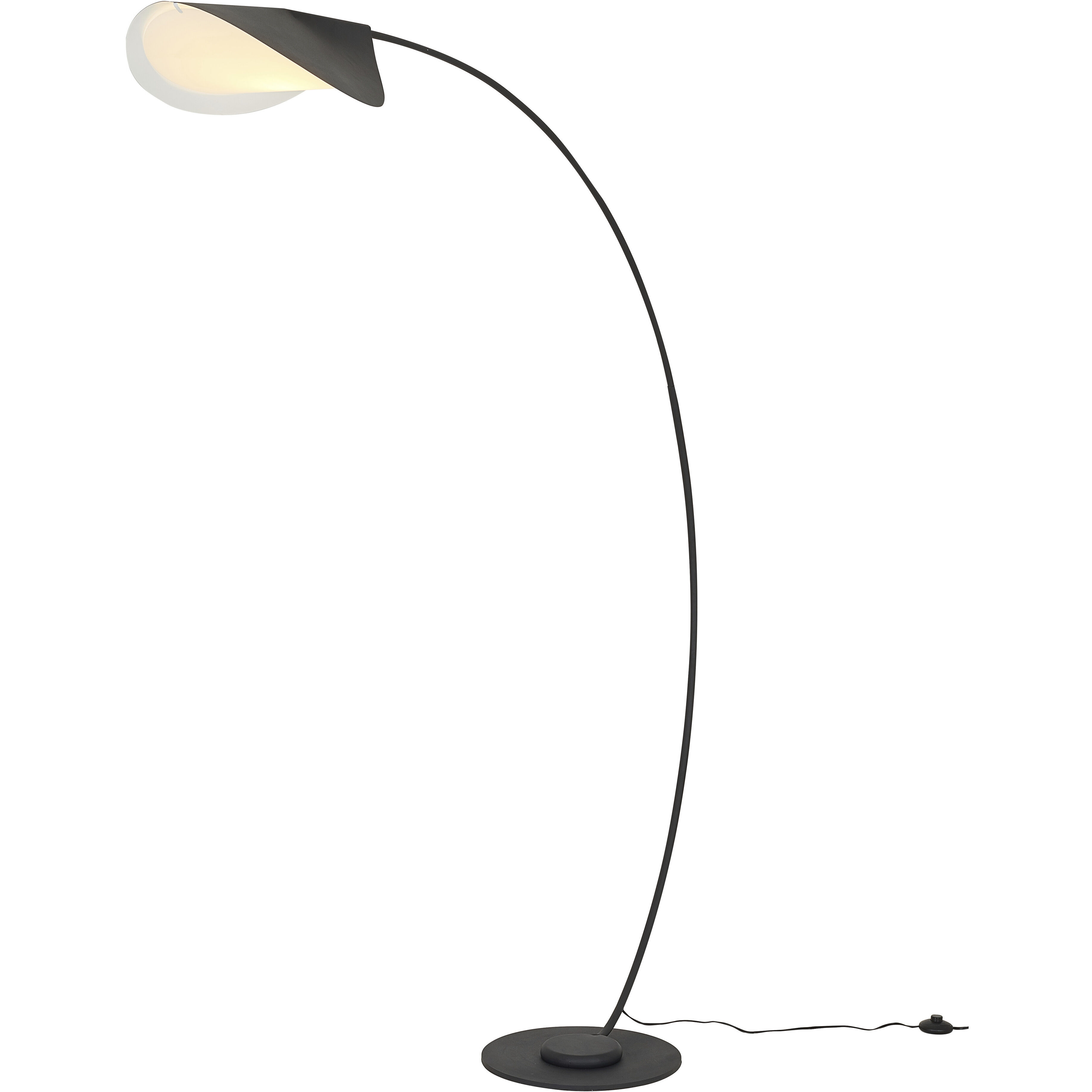 Canada 72 inch 100.00 watt Matte Black Floor Lamp Portable Light