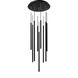 Viggo LED 17 inch Black Multi-Light Pendant Ceiling Light, dweLED