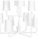 Boracay 10 Light 36.75 inch White Chandelier Ceiling Light, Large