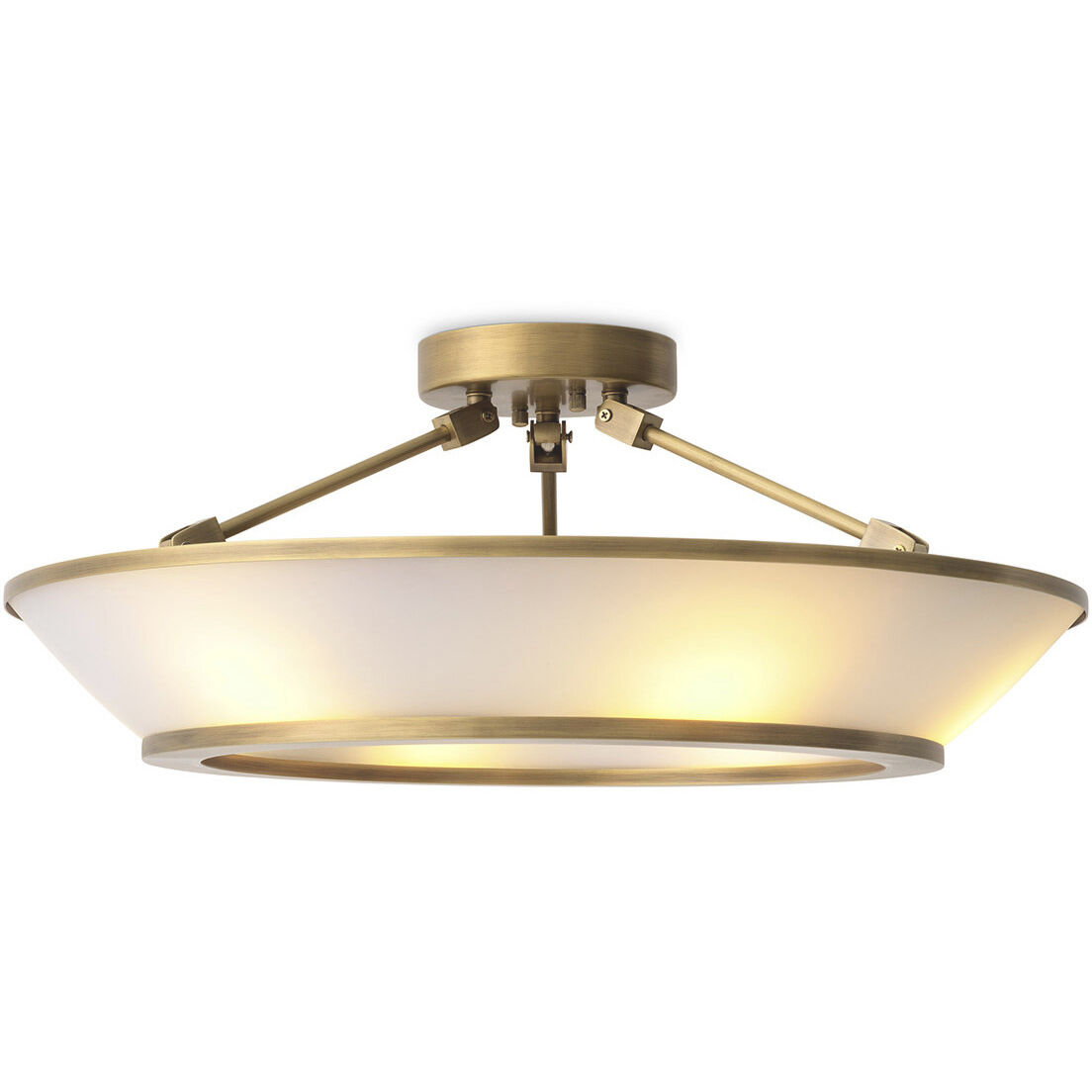 Ferette 6 Light 24.02 inch Antique Brass Ceiling Lamp Ceiling Light
