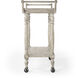 Danielle Marble Bar Cart in Gray